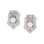 Cartier Diamant-Perlen-Dress-Clips