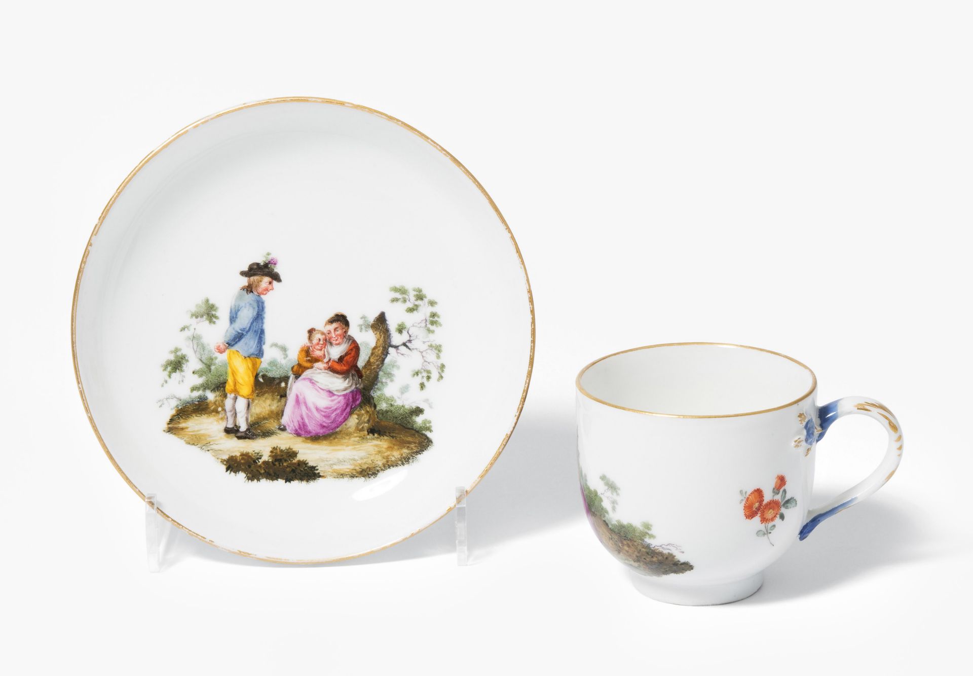 Meissen, Tasse mit Untertasse