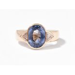 Saphir-Diamant-Ring