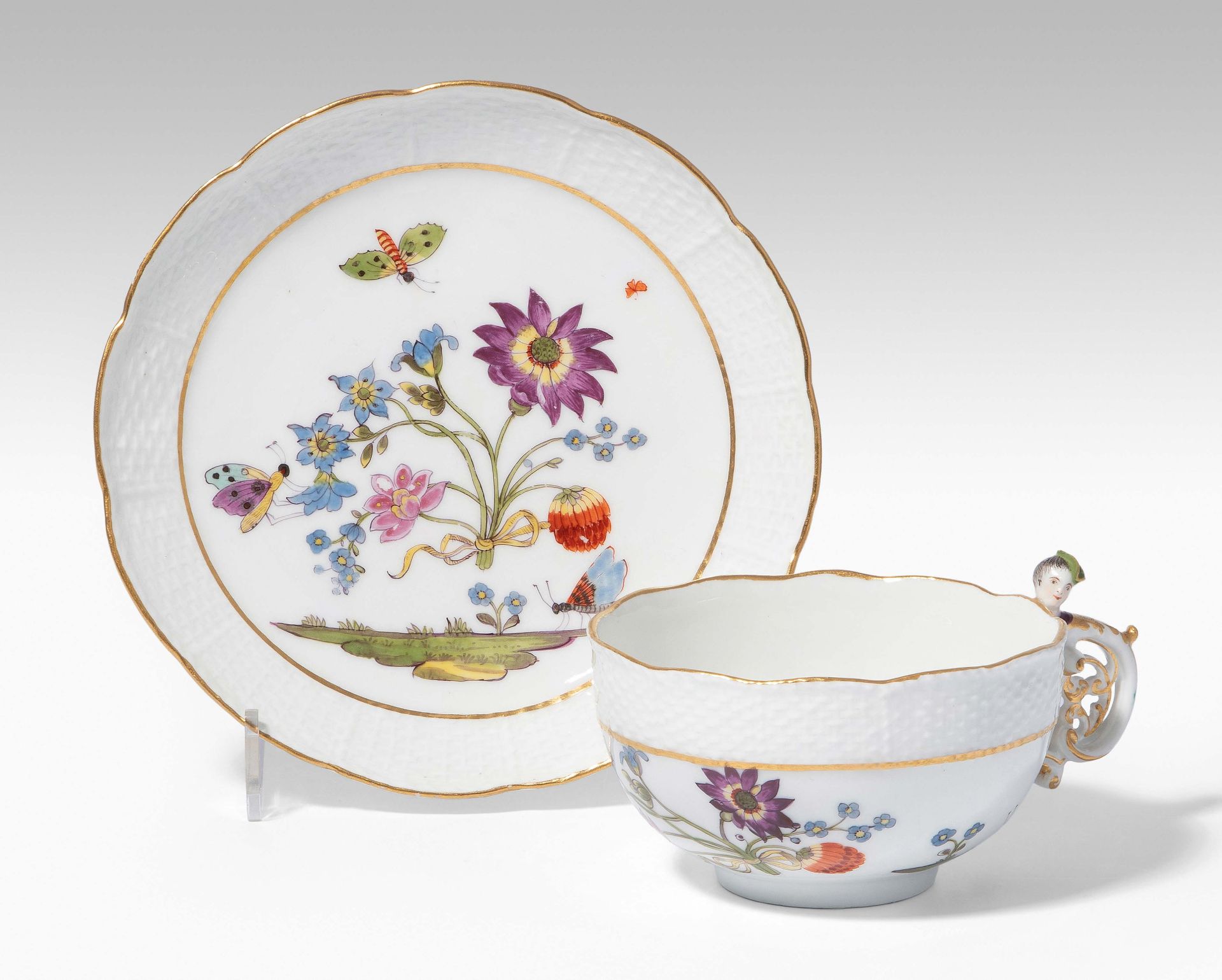 Meissen, Tasse mit Untertasse