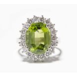 Peridot-Brillant-Ring