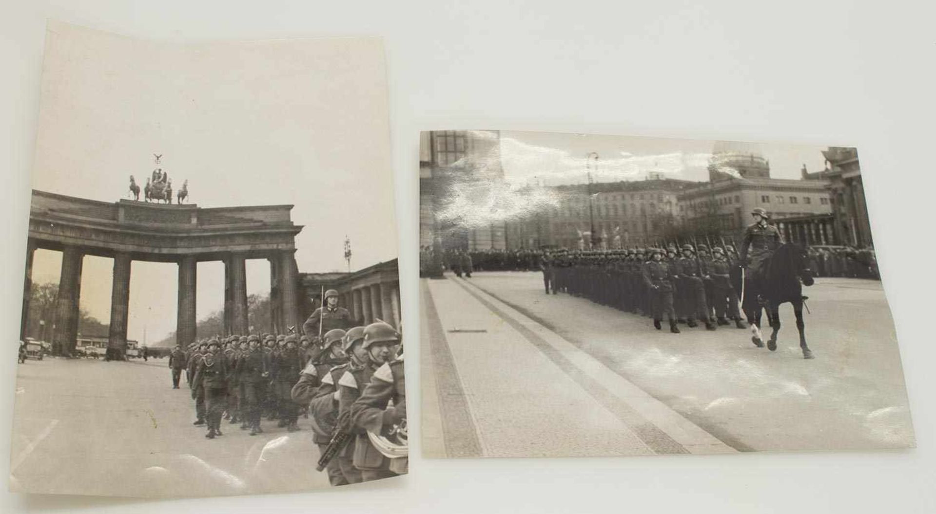 2 FotosIII. Reich, Wachbataillon Berlin 3. Kompanie, 16 x 11 cm, Originale aus der Zei