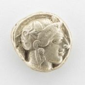 TetradrachmeAttica/ Athen ca. 454-404 v.Chr., Athenakopf re./ Eule n.re. stehend, ss