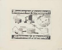 PlakatOriginal Plakat III. Reich „Bomben auf Engelland!“, 25 x 32 cm