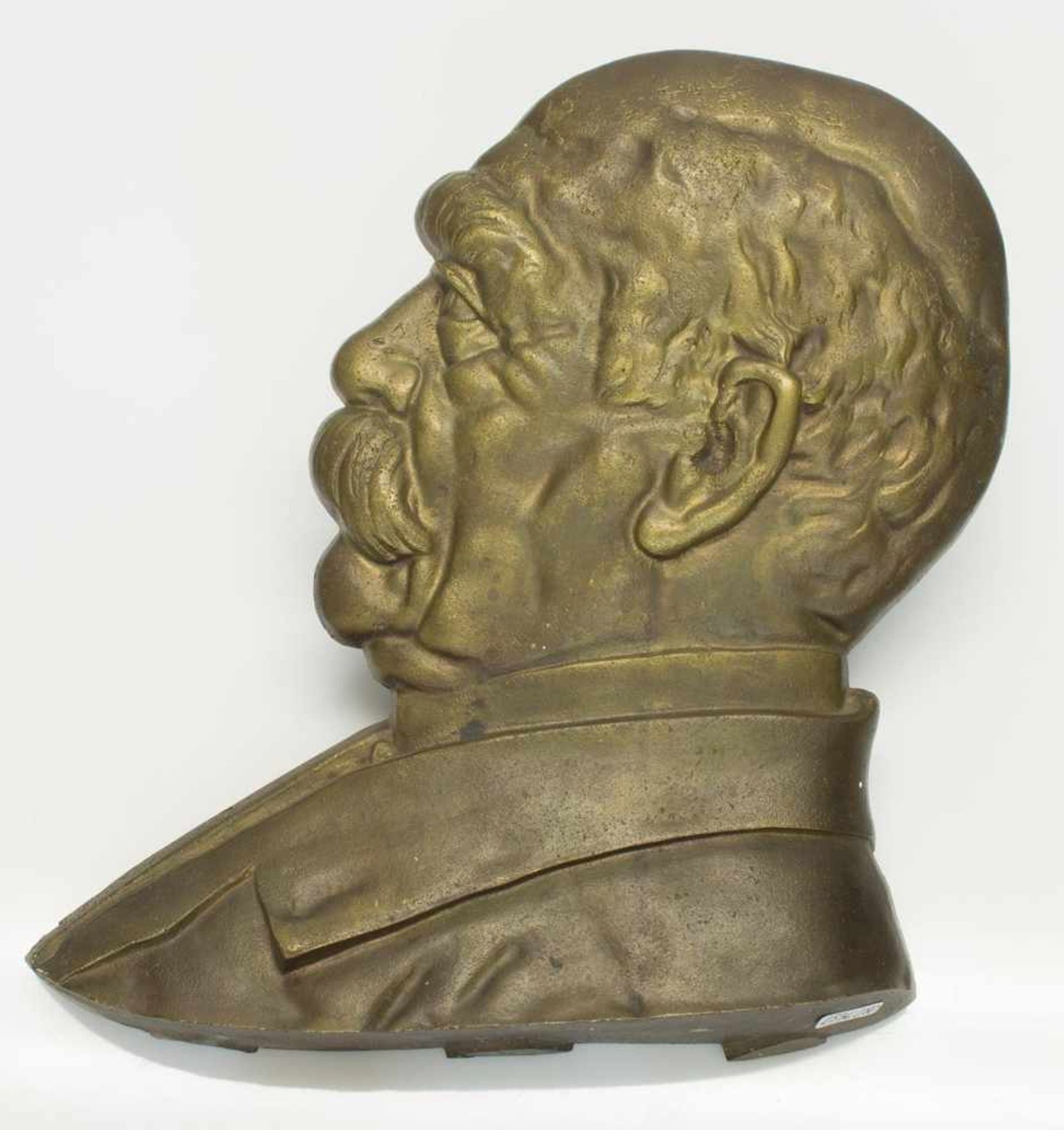 BronzereliefFürst Otto von Bismarck im Profil, Bronze, H. 30 cm