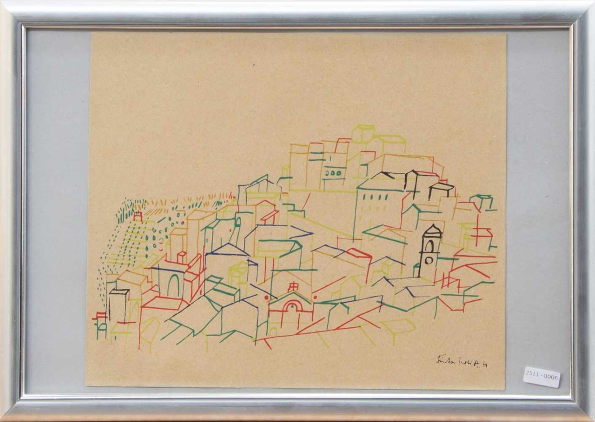 Heinz Fischer-Roloff(Hannover 1923 - 2004, deutscher Maler u. Grafiker, Grafikerlehre