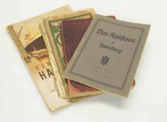 Lot Hamburger Karten„Hamburger Wanderbuch 1904“, „Orfixplan Hamburg und Nachbars
