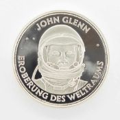 Silbermedaille„John Glenn - Eroberung des Weltraums“, 20 g Feinsilber, PP