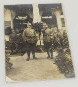 Fotografie Paul v. Hindenburg u. Erich Ludendorff, beide in Uniform, verso bezeichnet „Für treues