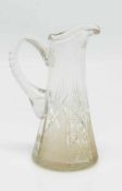 Kristall Krugum 1910, Kristallglas, handgeschliffen, mit Henkel, H. 16 cm