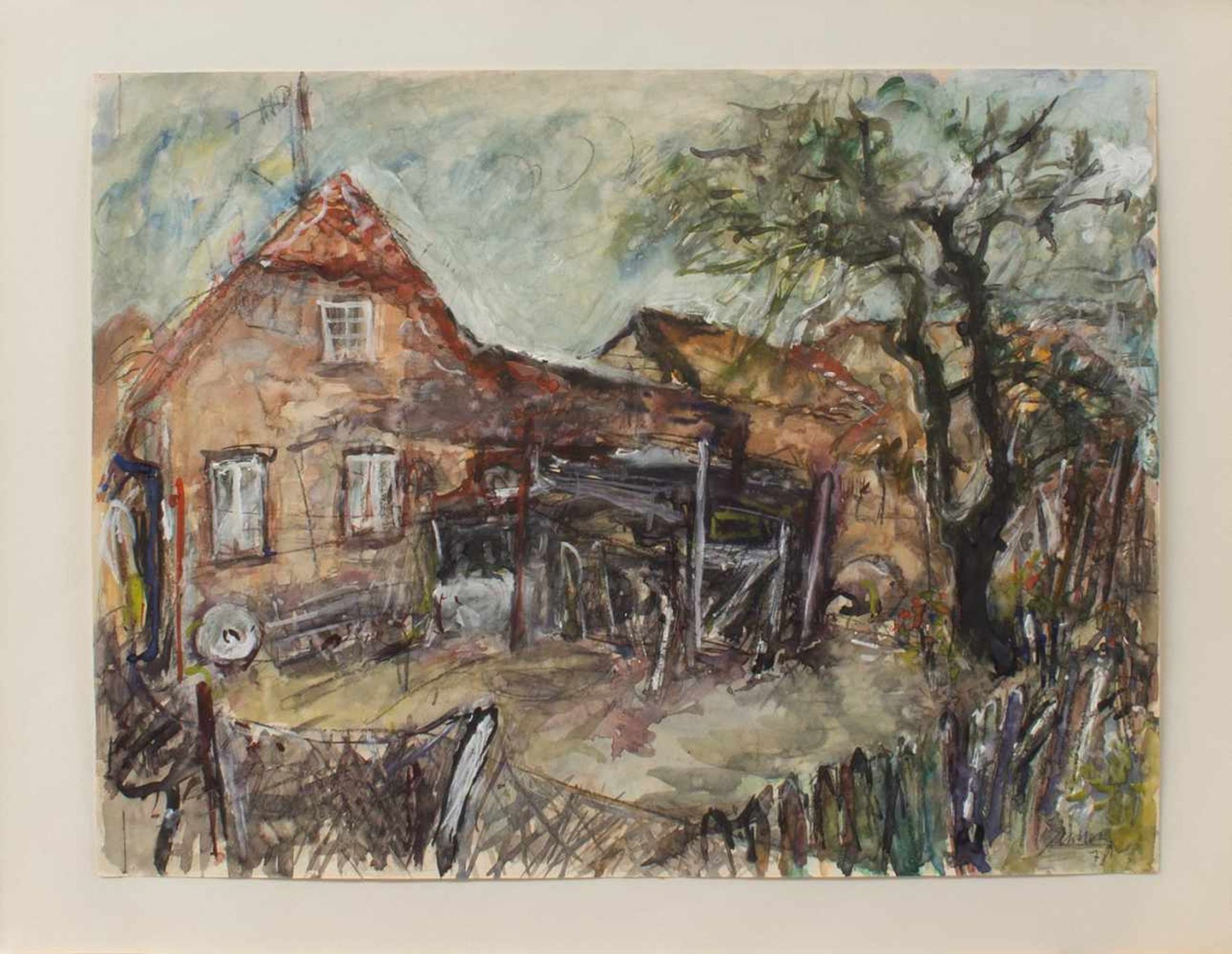 Mutterlose(Schkeuditz 1927 - 1995 ebenda, deutscher Maler, Zeichner u. Grafiker, Kunst