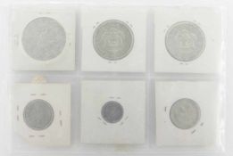 Konvolut5 Silbermünzen, 32 x DR u. 3 x USA