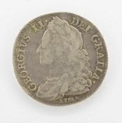 1/2 CrownEngland 1746, Georg II., Silber (Lima), ss