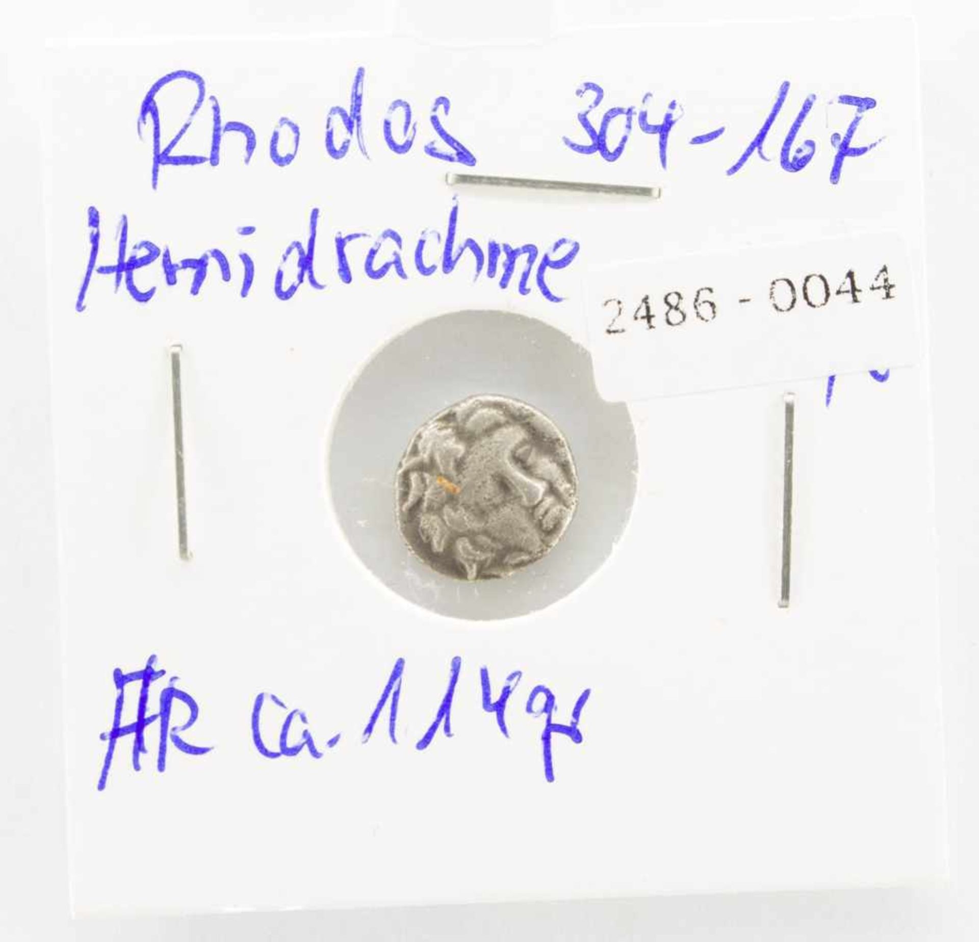 HemidrachmeRhodos 304 - 167 v. Chr., ss-vzgl.