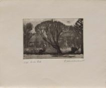 Horst Schmedemann(Schwerin 1934 - 2010 Warsow, Lithograph, Landschaftsmaler u. Grafike