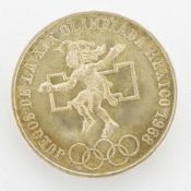 25 PesosMexiko 1968, Olympiade, Silber, unc.