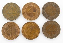 6 x 4 Pfennig