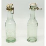 2 Klarglasflaschen
