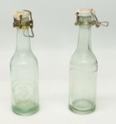 2 Klarglasflaschen