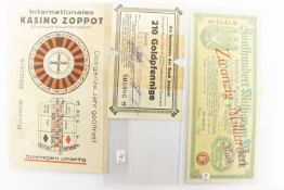 Lot Papiernotgeld