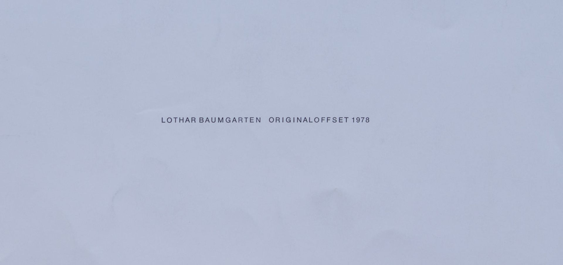 Lothar Baumgarten - Image 2 of 2