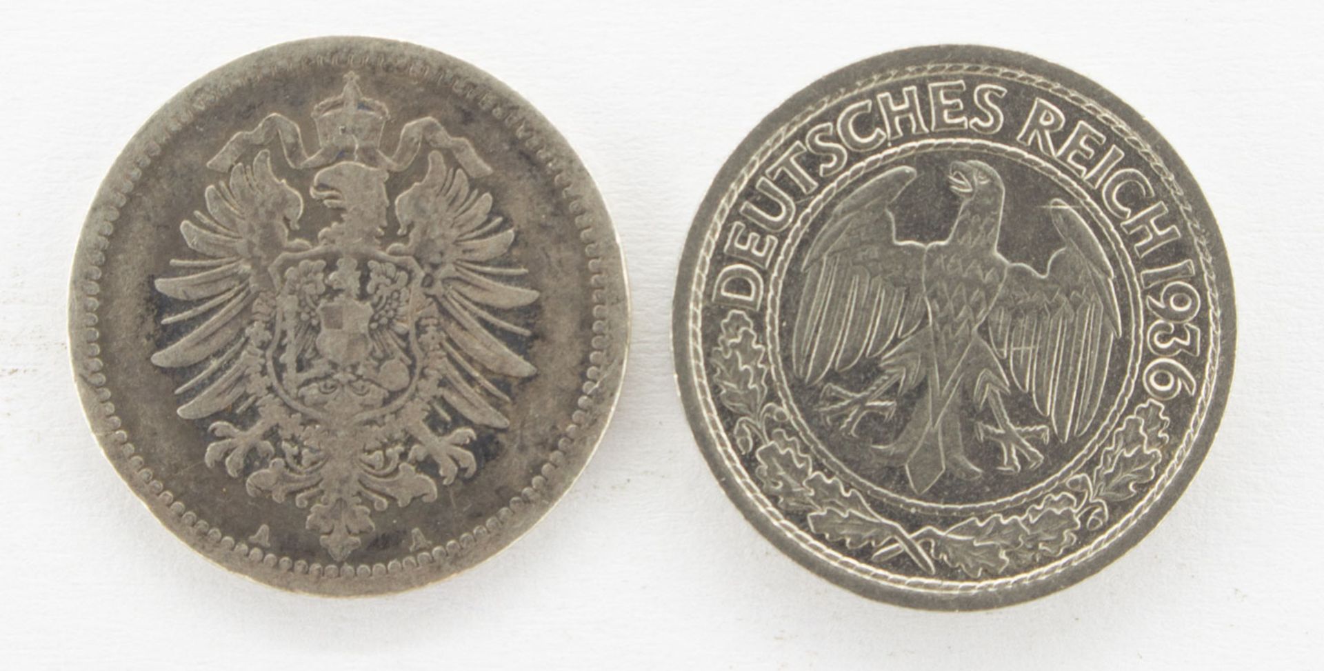 2 x 50 Reichspfennig - Image 2 of 2