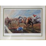 Two lovely Limited Edition Signed Colour Prints of Cheltenham by D M Dent from ;The Champions Story'