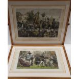 A lovely pair of 19th Century hand coloured Engravings.