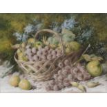 A lovely 19th Century Watercolour Still Life of Grapes by William Cruikshank 1866-1879 ( This is