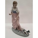 A large Nao Figure of a young girl. H 30 cms.