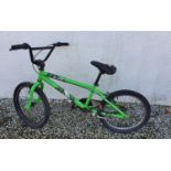 A 20" Green Flair X rates BMX Bicycle