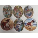 A lovely set of six Collectors Plates of Birds and Dogs.