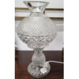 A really good Waterford Crystal Table Lamp. 36 cm H