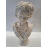 A large Plaster Bust of a Boy.