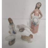 A group of five Lladro Figures.