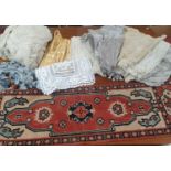 A box of Lace Curtains etc.