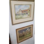 Two 20th Century Watercolours of Country scenes. Largest 38.5 x 26.5 cms approx.