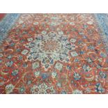 A fantastic and huge Afshar Carpet with bespoke all over pattern. 650 x 410 cm. Slight wear but