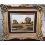 A good pair of Oils On Board of country scenes in good gilt frames by Vincent Selby signed LL.