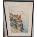 Three signed 19th Century Coloured Engravings. largest 24.5 x 37 cms approx.