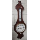 An Early 20th Century Oak Barometer .Makers name faded.