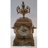 A really good 19th Century Brass Mantel Clock.