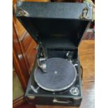 A Vintage cased Gramophone.