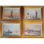 A good set of four oils on canvas by Colin Moore. All signed and inscription verso on each.