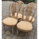 A lovely set of four Painted Timber Chairs