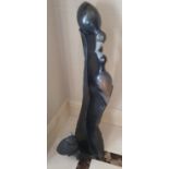 A large African Stone Figure 114 cms.