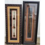 Two African Wall mounted Pictures the largest being 28 x 78 cms approx.