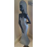 A large African Stone Figure 138 cms.