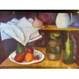 An Oil on Board of Still Life by Nat Clemence.
