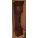 A really good late 19th Century - early 20th Century oak Longcase Clock by James Stewart of